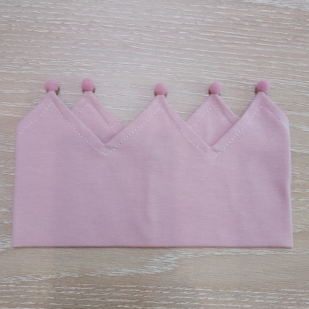 Handmade Pink Crown Hair Accessory - Picture 2 of 2